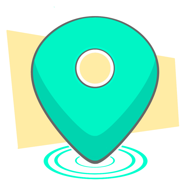 An illustration of a map pin