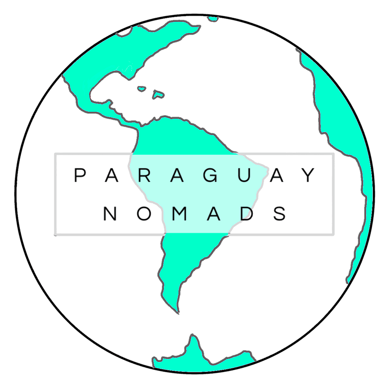 Illustration of a globe with South America in the center